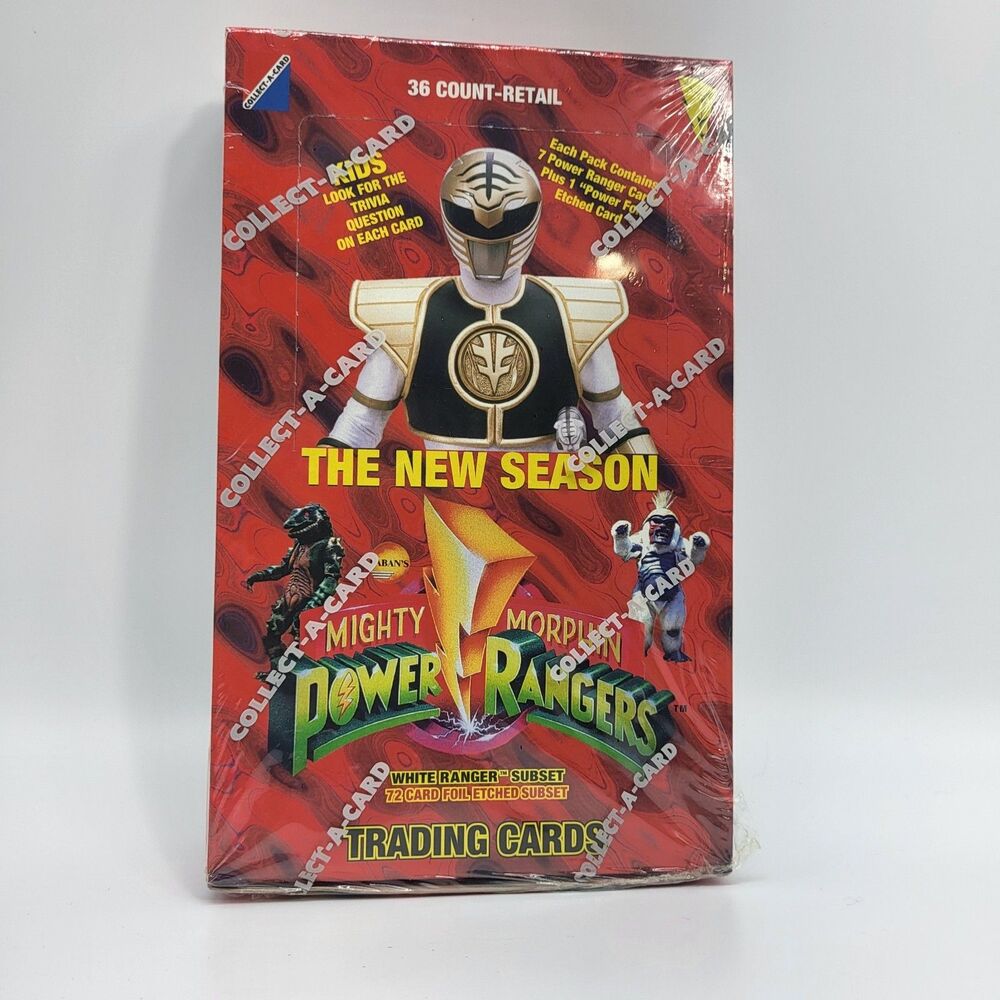 1994 New Season Mighty Morphin Power Rangers White Ranger Subset SEALED Box